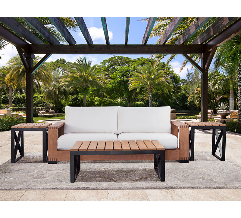 West park black aluminum best sale outdoor patio